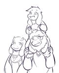  asgore_dreemurr asriel_dreemurr azenzeph boss_monster caprine delta_rune fangs goat group long_ears mammal simple_background toriel undertale video_games white_background 