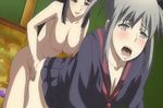  2girls animated animated_gif blush breasts demonion incest large_breasts multiple_girls sex siblings sisters strap-on yuri 