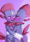  2017 blush breasts butt claws digital_media_(artwork) duo female female/female fingering fur kissing mammal nintendo nude open_mouth pok&eacute;mon pussy pussy_juice red_eyes saliva saliva_string simple_background smile tongue tongue_out video_games weavile zucchininutbread 