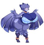  2017 absurd_res anthro avian big_breasts breasts cleavage clothed clothing female harpy hi_res huge_breasts jaeh non-mammal_breasts solo 