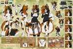  anthro breasts calico_cat cat chibi clothing design eyewear feline female feral fluffysteambunny invalid_tag mammal melody_(mellybyte) model_sheet nipples paws sheet_(disambiguation) solo 