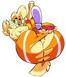  2016 alpha_channel anthro big_butt butt canine clothing dog female hi_res mammal solo superhero_dog_(vimhomeless) torn_clothing vimhomeless 