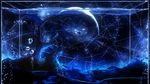  aquarium blue bubble commentary_request fish highres moon no_humans original scenery sky space star_(sky) starry_sky submerged tree underwater water y_y_(ysk_ygc) 