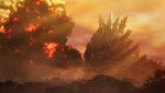  concept_art explosion fire godzilla godzilla:_monster_planet godzilla_(series) kaijuu official_art polygon_pictures smoke toho_(film_company) tree 