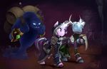  equine female friendship_is_magic horn magic_user mammal melee_weapon my_little_pony polearm scythe silfoe starlight_glimmer_(mlp) trixie_(mlp) unicorn video_games warcraft weapon 