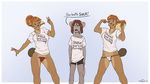  2017 beaver bouncing_breasts breasts cinn_(t-kay) clothed clothing english_language female humor mammal mouse rodent sam_roderic simple_background t-kay 