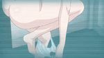  1girl animated animated_gif ass bra butt_crack dimples_of_venus jitaku_keibiin panties recording solo undressing 