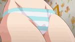  animated animated_gif bra breasts jitaku_keibiin large_breasts panties 
