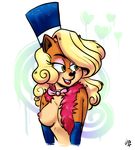  anthro bandicoot blonde_hair bow breasts clothed clothing crash_bandicoot crash_bandicoot_(series) female fur gloves green_eyes hair hat makeup mammal marsupial orange_fur portrait scarf tawna_bandicoot therollingwestern top_hat topless video_games 