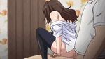  animated animated_gif ass breasts censored jitaku_keibiin large_breasts school_uniform sex 