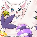  &lt;3 &lt;3_eyes ahegao black_nose claws clothing coiled_tail digimon dildo fangs feline female fur gatomon gloves hanage1 long_tail looking_pleasured mammal masturbation open_mouth patreon pussy saliva sex_toy solo spread_legs spreading tail_ring vaginal vaginal_masturbation whiskers white_fur 