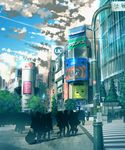  amamiya_ren ambiguous_gender anonamos blue_sky building city cityscape cloud cloudy_sky commentary crosswalk crowd day kitagawa_yuusuke morgana_(persona_5) niijima_makoto okumura_haru people persona persona_5 pole poptepipic real_world_location sakamoto_ryuuji sakura_futaba scenery shibuya_(tokyo) shibuya_109 sign silhouette sky skyscraper sticker takamaki_anne tokyo_(city) traffic_light traffic_mirror tree 