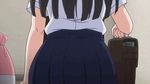  animated animated_gif ass jitaku_keibiin milf panties school_uniform 