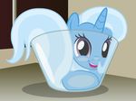  2017 badumsquish bowl equine female friendship_is_magic glass horn looking_at_viewer mammal my_little_pony purple_eyes smile solo trixie_(mlp) unicorn 