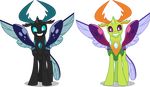  2017 absurd_res alpha_channel antlers blue_eyes changeling dashiesparkle friendship_is_magic hi_res horn male my_little_pony purple_eyes smile sparkles thorax_(mlp) vector wings 
