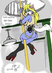  anthro belt boots building butt cable clothing fangs feline female footwear gear ghostbusters hair lamp mammal nails pole suit whitewolf105_(artist) 