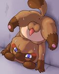  animal_crossing anthro blush butt male mammal nintendo penis sakusan_kc solo tanuki tom_nook_(animal_crossing) video_games 