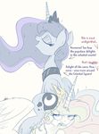 cutie_mark duo english_text equine eyes_closed female feral friendship_is_magic hair horn mammal my_little_pony ncmares princess_celestia_(mlp) princess_luna_(mlp) sibling simple_background sisters smile text winged_unicorn wings 