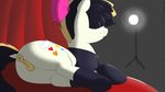  anatomically_correct butt equine explict horse lying mammal my_little_pony nude pony pussy rear_view ribbons sheepwithcrystallicfur smile songbird_serenade_(mlp) 