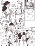  bianchi breasts chrome_dokuro comic english formal greyscale hibari_kyouya katekyo_hitman_reborn! lingerie long_hair monochrome multiple_boys multiple_girls older runesque sawada_tsunayoshi short_hair suit underwear watermark 