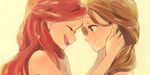  2girls ariel_(disney) beauty_and_the_beast belle_(disney) disney multiple_girls sou_(tuhut) the_little_mermaid tuhut yuri 