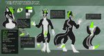  2017 4_toes 5_fingers animal_genitalia animal_penis anthro anus balls black_fur butt canine canine_penis claws close-up crazyeyes design digitigrade english_text erection fluffy fluffy_tail fox front_view fur green_eyes green_fur green_hair grey_fur grin hair herm hybrid inner_ear_fluff intersex invalid_tag knot looking_at_viewer maleherm mammal model_sheet multicolored_fur multicoloured_tail nude pawpads paws penis pussy rear_view skunk slit_pupils smile solo standing stripes teeth text toe_claws toes tongue tongue_out ventusthesox white_fur 