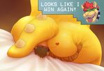  &lt;3 anal anthro big_butt big_dom_small_sub bowser butt collar cutaway duo english_text facesitting feline fluffysnowmeow huge_butt koopa male male/male mammal mario_bros muscular nintendo oral rimming scalie sex size_difference smile spiked_collar spikes sweat text thick_thighs tongue tongue_out video_games 