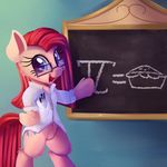  2017 chalkboard clothed clothing cutie_mark earth_pony equine female feral friendship_is_magic hair hi_res horse inside looking_at_viewer mammal my_little_pony open_mouth pinkie_pie_(mlp) pony solo thediscorded 