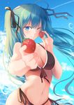  bikini cleavage hatsune_miku menghuan_tian swimsuits vocaloid 