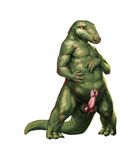  2017 animal_genitalia crocodile crocodilian erection male nib-roc nude penis reptile scalie simple_background solo wide_hips 