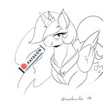  equine feathered_wings feathers female friendship_is_magic gavalanche horn mammal my_little_pony princess_luna_(mlp) wings 