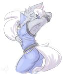  canine doopcity fur grey_fur hair looking_at_viewer male mammal pretty_cure white_hair wolfrun 