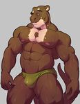  2017 5_fingers abs anthro biceps biped brown_eyes brown_fur brown_tail bulge claws clothed clothing dandin digital_media_(artwork) eyebrows front_view fur grey_background grey_claws knuxlight looking_at_viewer male mammal multicolored_fur muscular muscular_male mustelid navel nipples otter pecs pink_nipples portrait quads raised_eyebrow simple_background snout solo speedo standing swimsuit three-quarter_portrait topless two_tone_fur wet white_fur 