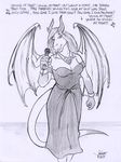  2017 anthro bare_shoulders bracelet breasts cleavage clothed clothing dragon dress female holding_object jewelry looking_at_viewer membranous_wings microphone necklace rabbi-tom singing solo wings 