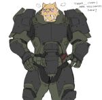 2019 anthro armor blush blush_lines breasts breath_cloud cables cuisse eye_scar facial_hair facial_scar fangs felid fur goatee green_armor green_eyes hair hi_res improvised_sex_toy improvised_vibrator male mammal power_suit saber-toothed_tiger saber_zelgrath_(character) sabertooth_(anatomy) saberzelgrath scar solo spaulder tan_body tan_fur teeth teeth_showing unavailable_at_source vambrace white_hair