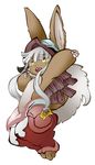  artist_request brown_eyes furry long_hair made_in_abyss nanachi_(made_in_abyss) rabbit white_hair 