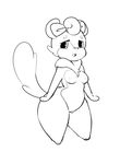  2017 3_toes anthro biped black_and_white breasts buckteeth cheek_tuft cheeks_(scribs03) chipmunk digital_drawing_(artwork) digital_media_(artwork) eyelashes female fluffy fluffy_tail front_view full-length_portrait fur hair hair_bow hair_ribbon half-closed_eyes hi_res line_art long_tail looking_away looking_pleasured mammal medium_breasts monochrome neck_tuft nipples nude open_mouth portrait pussy ribbons rodent scribs03 short_hair shortstack simple_background slightly_chubby small_waist solo spread_arms standing teeth thick_thighs toes toony tuft white_background wide_hips 