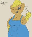 absurd_res anthro beaver bessie_(house_flipper) dazethegoblin female hi_res mammal rodent solo tagme