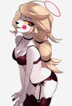 absurd_res bra breasts charlie_morningstar clothing demon female hair half_naked halo hazbin_hotel hi_res humanoid jesterwing legwear lingerie long_hair looking_at_viewer panties smile solo stockings underwear