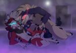 absurd_res dominant dominant_male hi_res high_quality lycanroc_day male male/male nintendo pokemon sex submissive submissive_male