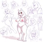  anthro armless blush boss_monster breasts caprine crying female fire fur goat hi_res horn mammal monster_kid mother nipples nude parent puffy_nipples pussy red_eyes slightly_chubby smile sorcerushorserus sweat tears tongue tongue_out toriel undertale video_games white_fur 