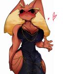 anthro biped blush breasts brown_body clothed clothing dress eyelashes female fur generation_4_pokemon heart_symbol hi_res hollow_hip_dress lopunny nintendo pokemon pokemon_(species) pupils sirkerner solo thick_thighs wide_hips
