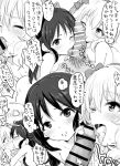  1boy 2girls ass black_hair breasts cum cum_in_mouth cum_swap fellatio idolmaster idolmaster_cinderella_girls licking licking_penis long_hair morina_nao multiple_girls oral p-head_producer penis producer_(idolmaster) sakurai_momoka short_hair small_breasts tachibana_arisu testicle_sucking translation_request 