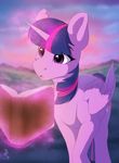  cutie_mark day detailed_background equine feathered_wings feathers female feral friendship_is_magic fur hair horn mammal my_little_pony outside purple_eyes purple_feathers purple_fur purple_hair silentwulv solo standing twilight_sparkle_(mlp) winged_unicorn wings 