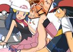  cross-section cum cum_in_pussy furanshisu hikari_(pokemon) pokemon pokemon_(anime) satoshi_(pokemon) sex skirt translation_request 