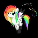 1:1 black_background blue_eyes colorful_theme cutie_mark equid equine fan_character feathered_wings feathers female feral hair hasbro looking_at_viewer mammal multicolored_hair multicolored_tail my_little_pony mythological_creature mythological_equine mythology nimbus_petal pegasus rainbow_hair rainbow_tail simple_background sitrophe smile solo tail unavailable_at_source wings