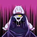 1:1 2024 anthro boss_monster_(undertale) bovid breasts caprine deltarune female fur goat hi_res komm64 mammal scared solo spamton_g._spamton toriel undertale_(series) white_body white_fur