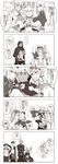  4koma 6+girls alternate_costume archer armor belt black_skin blush character_request check_translation chloe_von_einzbern cloak comic crown dress_of_heaven earrings elbow_gloves emiya_kiritsugu emiya_kiritsugu_(assassin) emiya_shirou fate/grand_order fate/kaleid_liner_prisma_illya fate/stay_night fate/zero fate_(series) father_and_daughter feathers floral_background flying_sweatdrops gloves hair_feathers highres holding honest_axe hood hooded_cloak illyasviel_von_einzbern irisviel_von_einzbern irisviel_von_einzbern_(caster) jacket jewelry limited/zero_over long_hair long_sleeves magical_girl misuko_(sbelolt) multiple_boys multiple_girls open_mouth parody prisma_illya projection_magecraft_(fate/grand_order) red_eyes revision ribbon skirt smile speech_bubble sweatdrop thighhighs translation_request yellow_eyes 