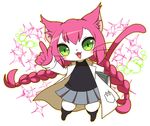 artist_request cat cat_busters character_request furry long_hair open_mouth pink_hair smile 