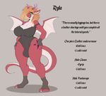  2017 anthro breasts clothing conditional_dnp dickgirl dragon intersex looking_at_viewer model_sheet open_mouth ryla simple_background smile wings wyntersun 